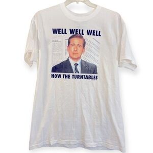 Ripple Junction‎ Mens The Office Well Well Well T-shirt Size L